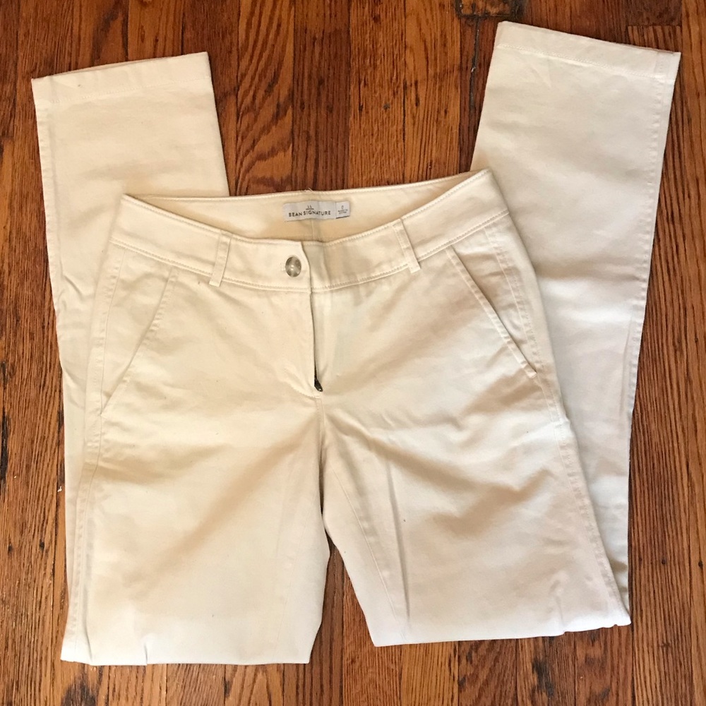 NWOT White LL Bean Pants Size 0